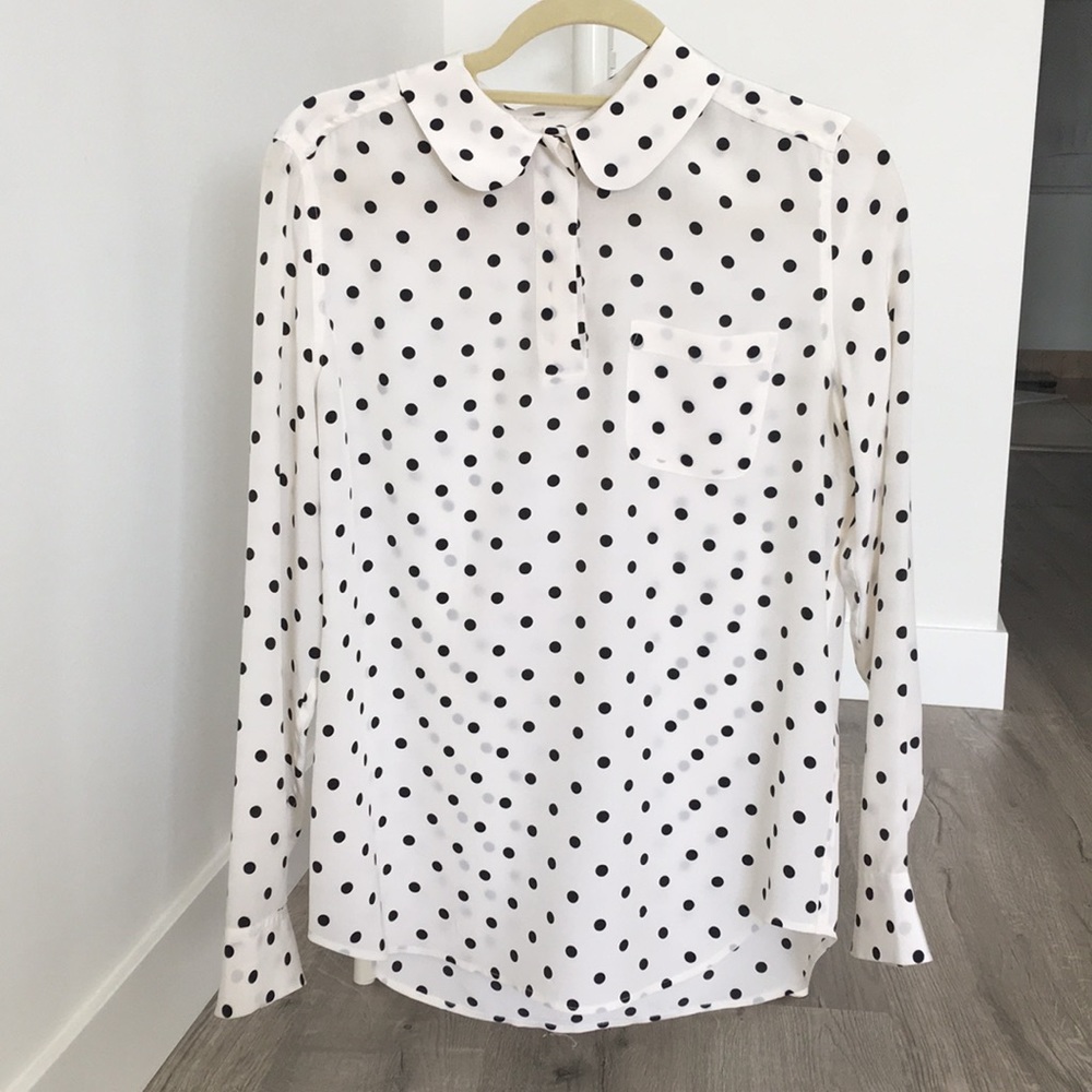 Equipment polka dot shirt